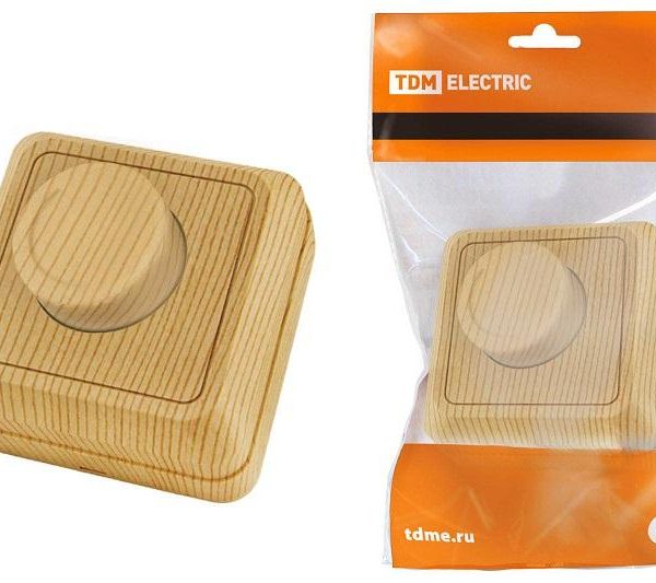 Диммер 600Вт Ладога сосна керамика о/у TDM (1/10)