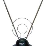 Антенна комнатная телескопическая на подставке с кольцом RX-105 FM+ДМВ (24)