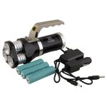 Фонарь прожектор аккум LED GL-633 3ярк+3аккум18650+ЗУ+автоЗУ, 2 режима