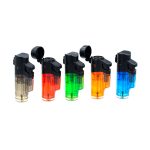 Зажигалка горелка газовая ТУРБО TJ-033 с откидной крышкой (1/25/600)