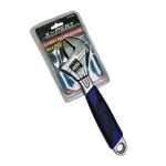 Ключ разводной сантехнический 250мм 10" обрезиненная черная ручка Spark Lux (1/60)