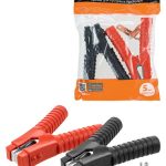 Зажим "крокодил" для пусковых проводов 500 А в изоляции (1 красный + 1 черный) TDM