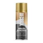 Аэрозольная эмаль DECORIX металлик золото 520мл (12)
