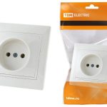 Розетка 1 б/з белая Таймыр TDM керамика (10/100)