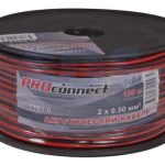 Кабель акустический 2*0,50мм красно-чёрный PROCONNECT (100)
