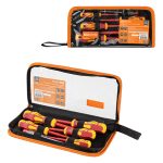 Набор диэлектрических отверток №1, тканевый пенал, 6 предметов, 1000 В, «ПрофиЭлектрик» TDM