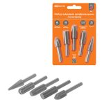 Набор шарошек шлифовальных, Ø 6 мм, L 60 мм, по металлу, 5 шт, "Рубин" TDM