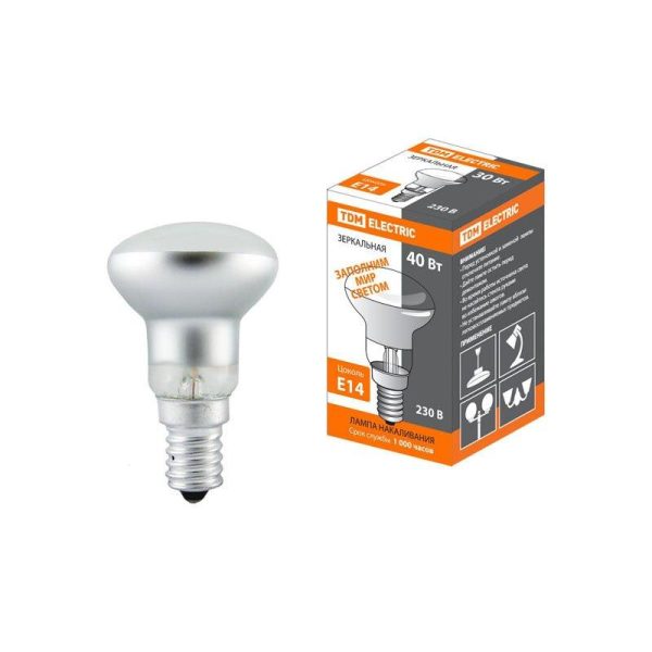 Лампа R39 Е14 40Вт 220V TDM (10/100)