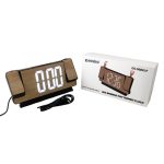 Часы-будильник электронные DS-5822LP проекционные, белые цифры