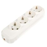 Колодка 4 с/з белая 16А Народная TDM (1/10)