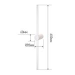 Светильник настенно-потолочный LED 10Вт 4000К 700Лм ESTETIKA ART-60C-40WH 600*60*98 белый IN HOME