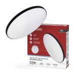 Светильник настенно-потолочный LED 55Вт 6500К 4400Лм NEO SIMPLE-5565-BL 375*59мм черный IN HOME