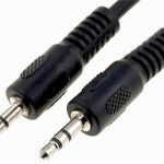 Аудиокабель 3,5 мм штекер-штекер 0,5 м белый