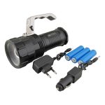 Фонарь прожектор аккум LED GL-806-T6 1ярк+3аккум18650+ЗУ+автоЗУ, KSK zoom