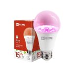 Лампа LED ФИТО A60 15Вт E27 230В IN HOME