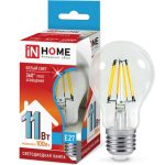 Лампа LED Стандарт 11Вт Е27 4000K 220V 900Лм IN HOME прозрачная А60-deco