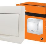 Бокс ЩРН-П- 8 TDM IP40  накл пластик с белой крышкой (1/20)