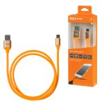 Дата-кабель, ДК 14, USB - USB Type-C, 1 м, силиконовая оплетка, оранжевый, TDM