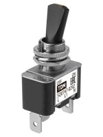 Выключатель-тумблер ASW-07D-2 1P 12В AC/DC 30А (3c) ON-OFF с фиксацией с желтой LED подсветкой TDM