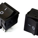 Клавишный переключатель MRS-201 черный 2 положения 2з TDM (10)