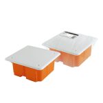 Распаячная коробка СП 92х92х40мм, крышка, IP20, инд. штрихкод, TDM