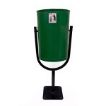 Урна КУБОК-20 зеленый шагрень