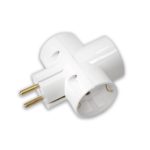 Разветвитель (тройник) 3 гн. с/з белый 16А РВ16-377 Р Bylectrica (1/6/40)