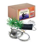 Набор для мех. очистки ВЕСЕЛЫЙ ТРУБОЧИСТ d200 (ёрш*2 трос*2 карабин*4 гиря, перчатки, маска) (1/4)