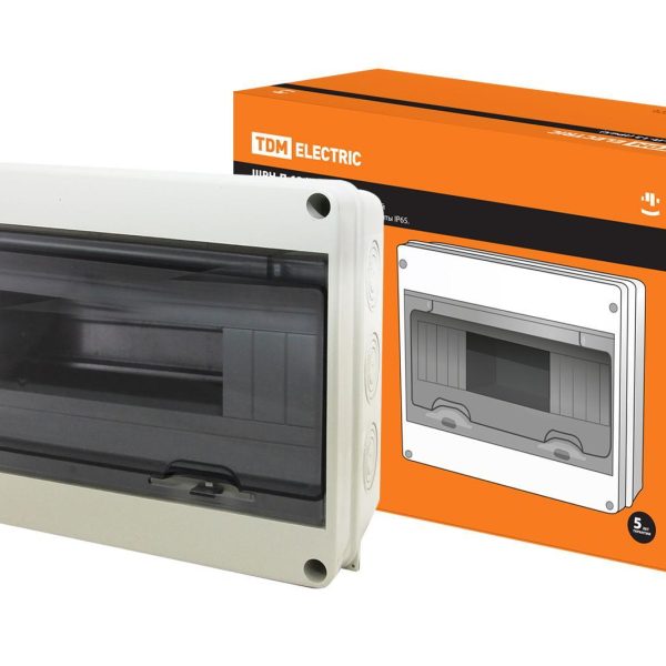 Бокс ЩРН-П-12 TDM IP65 накл пластик (1/20)