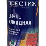 Аэрозольная эмаль ПРЕСТИЖ черная матовая 425мл(1/12)
