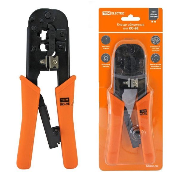 Клещи обжимные КО-9E RJ-11/45 МастерЭлектрик TDM (10)