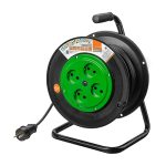 Удлинитель на катушке силовой народный 4 гнезда ПВС 3500 Вт б/з, 30м УС1-43131
