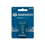 Батарейка крона солевая 6 F 22 (крона)  9 V "DAEWOO" Heavy Duty BL-1