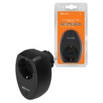 Сетевой фильтр в розетку 1 гнездо с/з с з/ш 16А 250В черный TDM