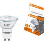 Лампа галоген MR16 220V 50Вт GU10 JCDRC TDM (10/200)