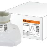 Основание-патрон Е-27 керамический белый TDM (1/10)