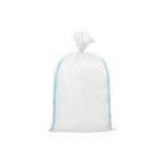 Мешок белый ПП 55*105мм с синей сортировочной полосой (48г) (100/500)