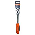 Ключ-трещотка 1/2" с обрезиненной ручкой CrV 72зуб КРАТОН