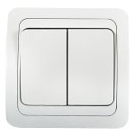 Выключатель 2 кл с/у белый CLASSICO 2023 IN HOME (10)