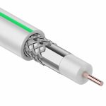 Кабель ТВ SAT 703B+CCS/AL ( 75Ом) 100м белый CABLETECH
