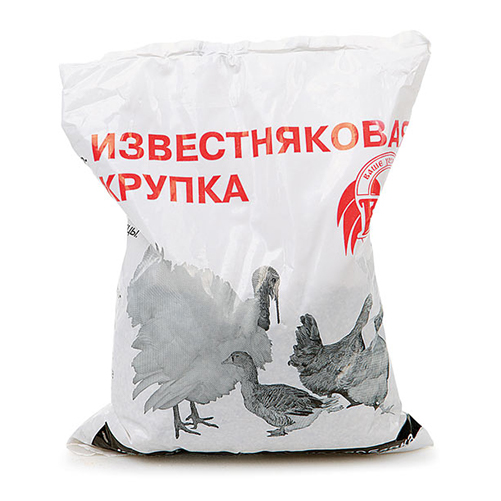 Кормовая добавка Известняковая крупка (мука) 1кг (1/10)