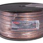 Кабель акустический 2*0,75мм прозр. BLUELINE (100) PROCONNECT