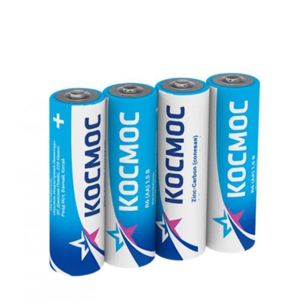 Батарейка пальчиковая солевая R  6  1.5 V "КОСМОС" (60/600)