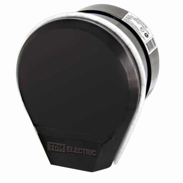 Разъем (вилка + розетка) РШ-ВШ 32А 250В 2Р+РЕ ОУ черный TDM (1/6/72)