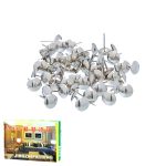 Гвозди мебельные обивочные декоративные хром 35 шт. (1/600)