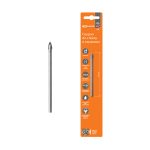 Сверло по стеклу и керамике 4×70 мм, 2 реж., лезвия, цилиндр. хв., блистер 1 шт, "Рубин" TDM