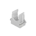 Крепеж-клипса для трубы 16 мм для прямого монтажа (100 шт.) серая TDM