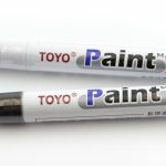 Маркер-краска строит. по мет. цв. белый (перед использ. встряхнуть и продавить "перо") (12/144)