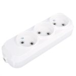 Колодка 3 б/з белая 10А Народная TDM (1/10)