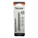 Сверло по металлу 4,0*75*43мм (1шт/блистер) KRANZ